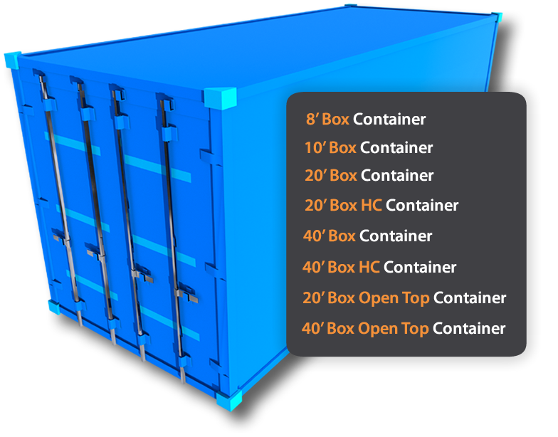 Una <span>vasta gamma</span> di dimensioni
