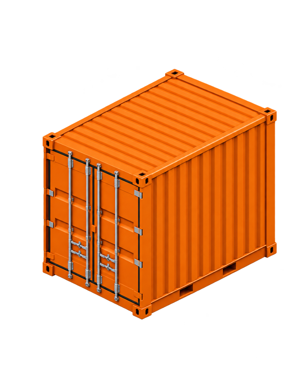 Rendering container high cube da 10 piedi.